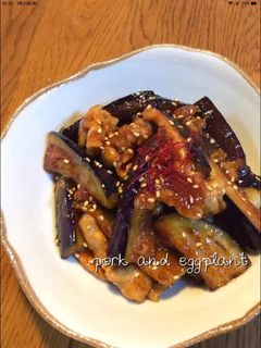 豚肉とトロトロ茄子の生姜炒め*作り置き*-レシピのメイン写真