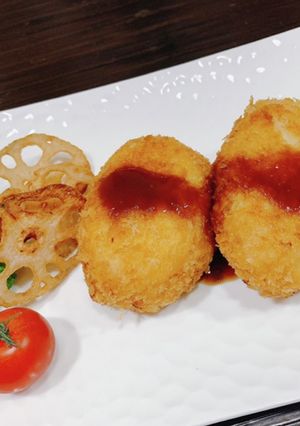 簡単カニクリームコロッケ(具はレンチン)-レシピのメイン写真