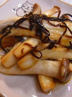 エリンギバター塩昆布炒め-レシピのメイン写真