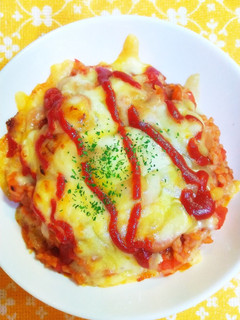 残りご飯で!簡単、トマトチーズドリア❀-レシピのメイン写真