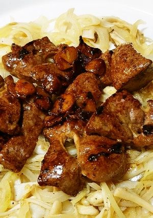牛レバーにんにく醤油。-レシピのメイン写真