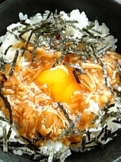 簡単1分なめたけご飯丼♪-レシピのメイン写真