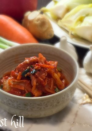 【コク旨・ちょい甘】韓国風白菜キムチ-レシピのメイン写真