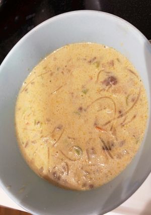 肉味噌でアレンジ！坦々風スープ-レシピのメイン写真