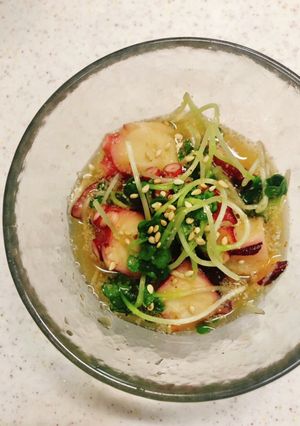 蛸とカイワレの酢の物-レシピのメイン写真