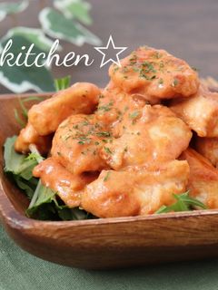 鶏胸肉のオーロラソース和え-レシピのメイン写真