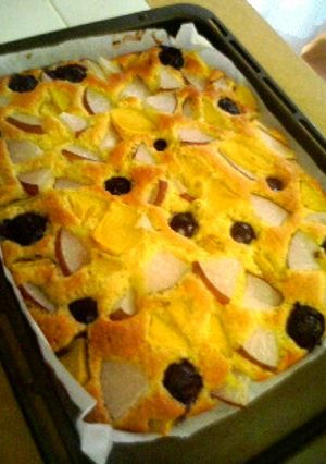 秋味ぎっしり♪天板ケーキ☆(型不要♪)-レシピのメイン写真