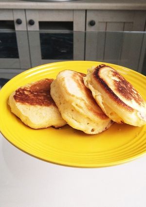 ホエイの残りでふわふわパンケーキ-レシピのメイン写真
