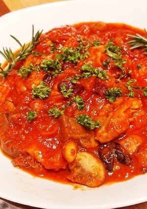 ハリッサ&クミンdeチキントマト煮込み-レシピのメイン写真