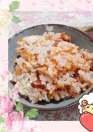 マクロビ☆アーモンドと人参の炊き込みご飯-レシピのメイン写真