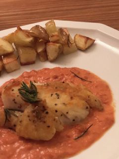 簡単!魚のポワレ #トマトクリームソース-レシピのメイン写真