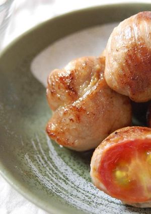 ジューシー♪トマトの豚肉包み焼き-レシピのメイン写真