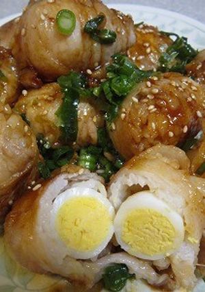 プチ肉巻おにぎりたまご入り-レシピのメイン写真