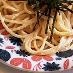 รูปของ たらこスプレッドでたらこパスタ