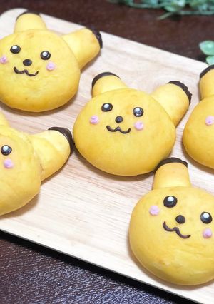 簡単ポケモンピカチュウパン【動画あり】-レシピのメイン写真