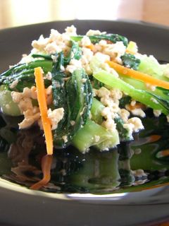 青梗菜と豆腐のごま炒り-レシピのメイン写真