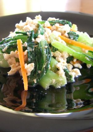 青梗菜と豆腐のごま炒り-レシピのメイン写真