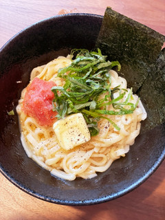 簡単明太子釜玉バターうどん-レシピのメイン写真