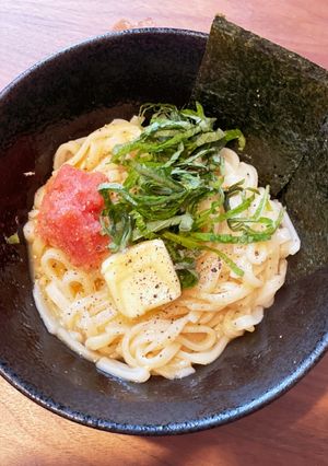 簡単明太子釜玉バターうどん-レシピのメイン写真