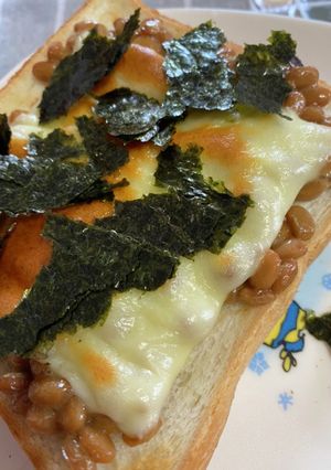 納豆チーズトースト-レシピのメイン写真