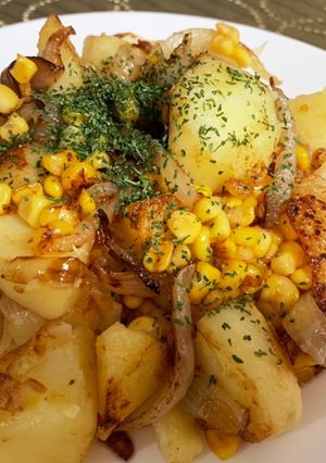 じゃがいもと玉ねぎのコンソメ炒め-レシピのメイン写真