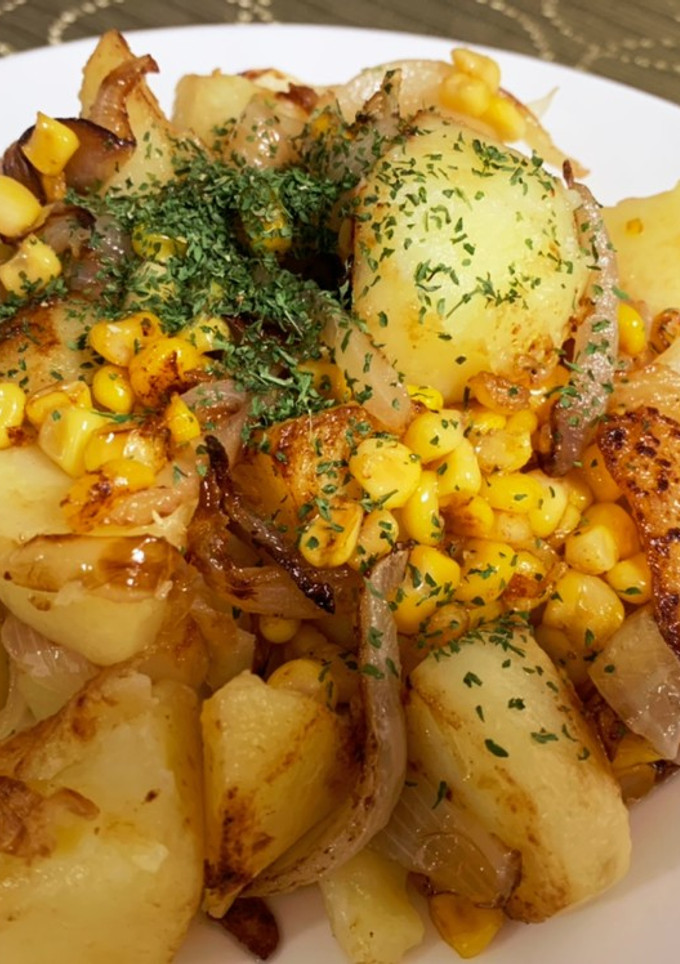 じゃがいもと玉ねぎのコンソメ炒め-レシピのメイン写真