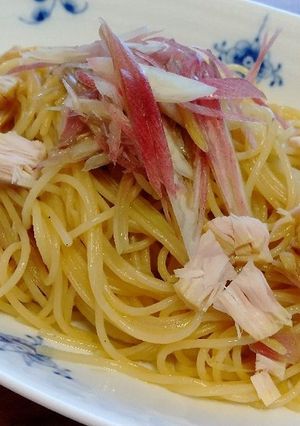 ミョウガとツナのオイルパスタ-レシピのメイン写真