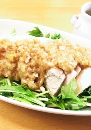 自家製香味ごまだれ＆塩鷄(よだれ鷄風)-レシピのメイン写真