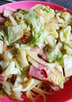野菜たっぷりペペロンチーノ-レシピのメイン写真