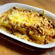 厚揚げとひき肉の味噌チーズ焼き