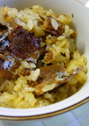 缶詰&土鍋で簡単☆サンマの炊き込み御飯-レシピのメイン写真