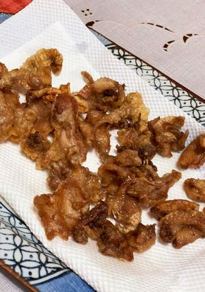 鶏皮　カリカリ　ノンフライヤー-レシピのメイン写真