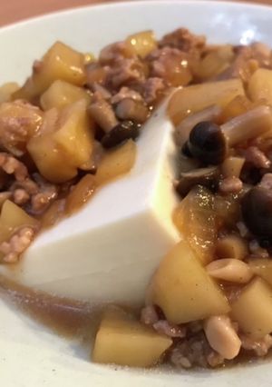 豆腐のそぼろじゃがいもあんかけ-レシピのメイン写真