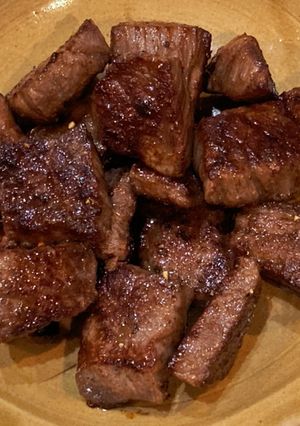 牛サイコロステーキ-レシピのメイン写真