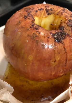 簡単！丸ごと焼きリンゴ-レシピのメイン写真