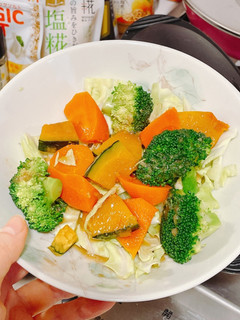 自家製味噌ドレッシングの温野菜サラダ!-レシピのメイン写真