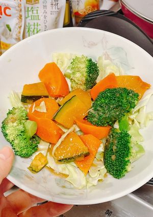 自家製味噌ドレッシングの温野菜サラダ！-レシピのメイン写真