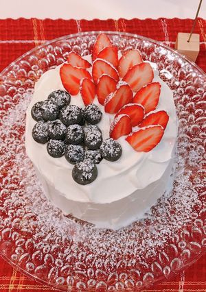 手作り＊ジェンダーリビールケーキ-レシピのメイン写真
