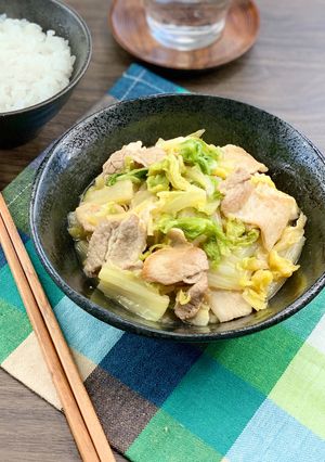 食材２つで主役＊豚バラ白菜の麺つゆ炒め＊-レシピのメイン写真