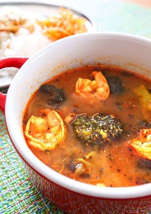 えびとブロッコリーのトマトカレースープ-レシピのメイン写真
