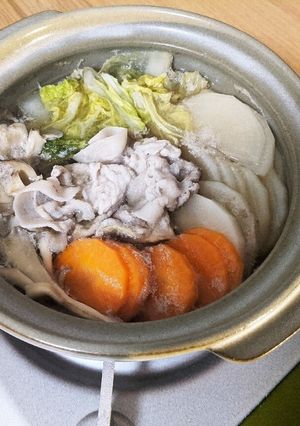 一人暮らしʕ·ᴥ·ʔしゃぶしゃぶ鍋-レシピのメイン写真