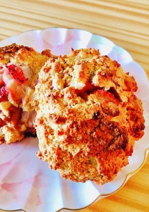 HMずぼらレシピ☆苺のドロップスコーン-レシピのメイン写真
