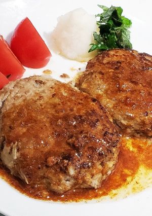 大根おろしで食べる豆腐ハンバーグ-レシピのメイン写真