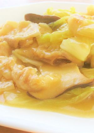 〚 豚バラ肉と白菜とエリンギの中華炒め〛-レシピのメイン写真
