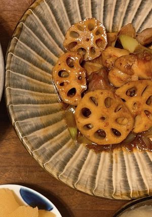 れんこんと鶏肉のピリ辛オイスター 炒め-レシピのメイン写真