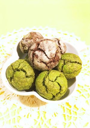 サクッホロックッキー♪ チョコ味&抹茶味-レシピのメイン写真