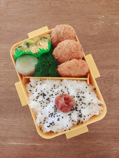 三つ葉入り卵焼き&メンチカツ弁当♪-レシピのメイン写真