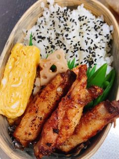 手羽中唐揚げ弁当-レシピのメイン写真