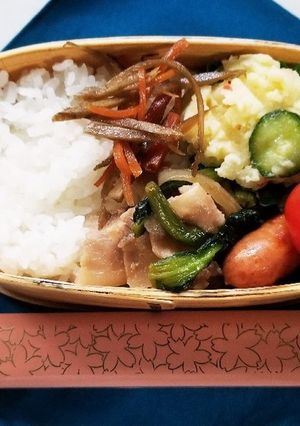 豚肉炒め弁当(1.18)-レシピのメイン写真
