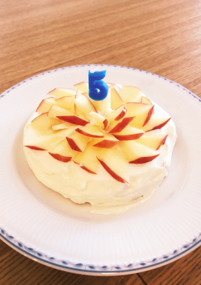 サツマイモとりんごのケーキ【犬用】-レシピのメイン写真